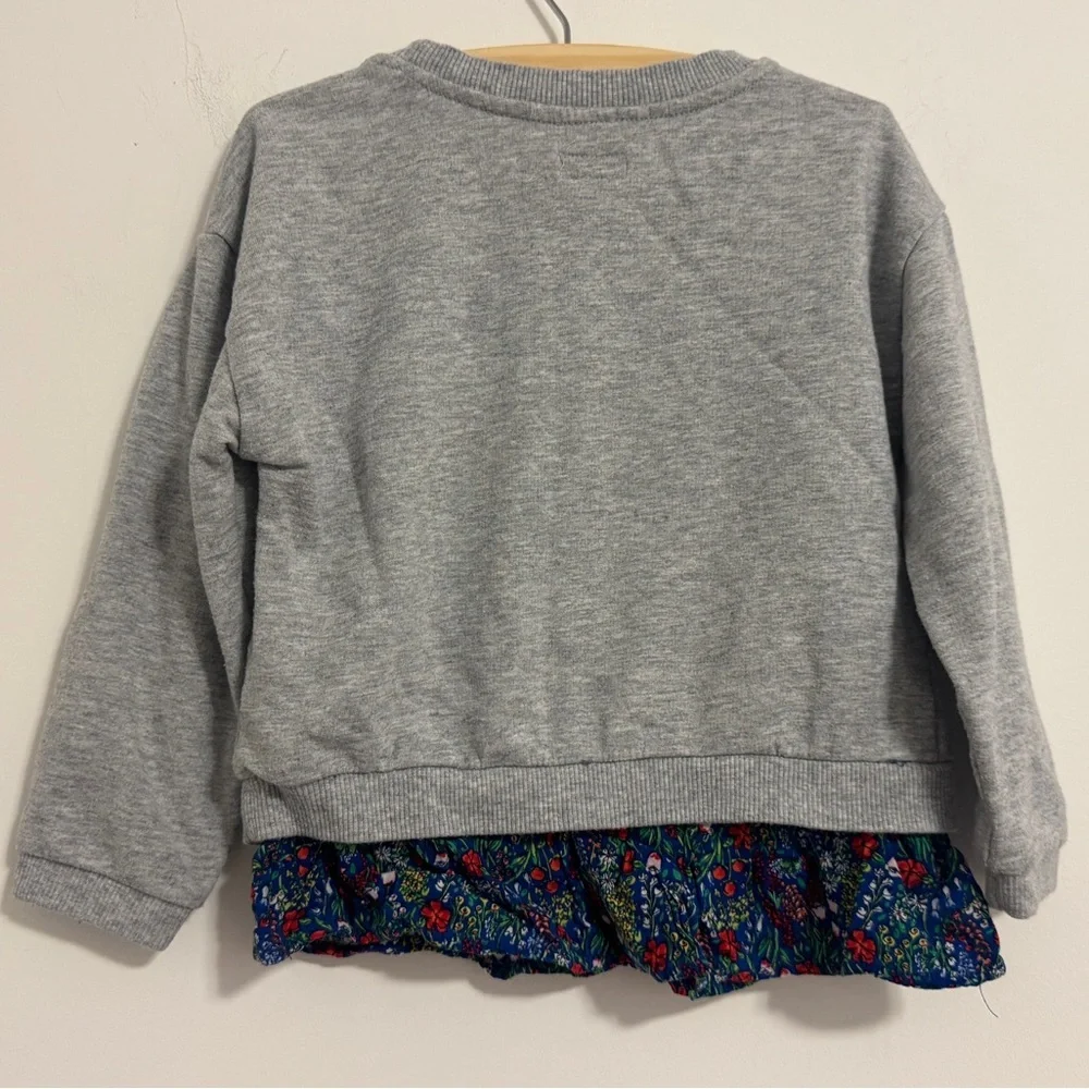 Gymboree Gray Sweatshirt with Pink Love Design